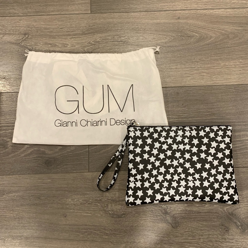 GUM GIANNA CHIARINI DESIGN clutch with dust bag star print